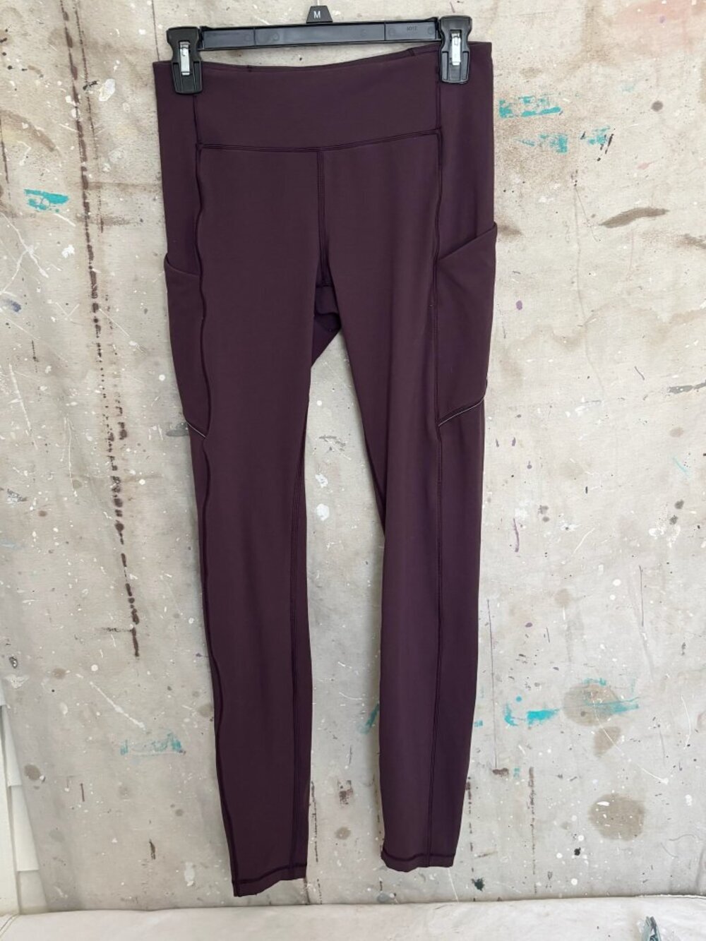 Lululemon Speed Up Tight Full-On Luxtreme Brushed 28", Dark Cherry